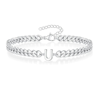 Kalsten | Couples Letter Initial Cuban Bracelet