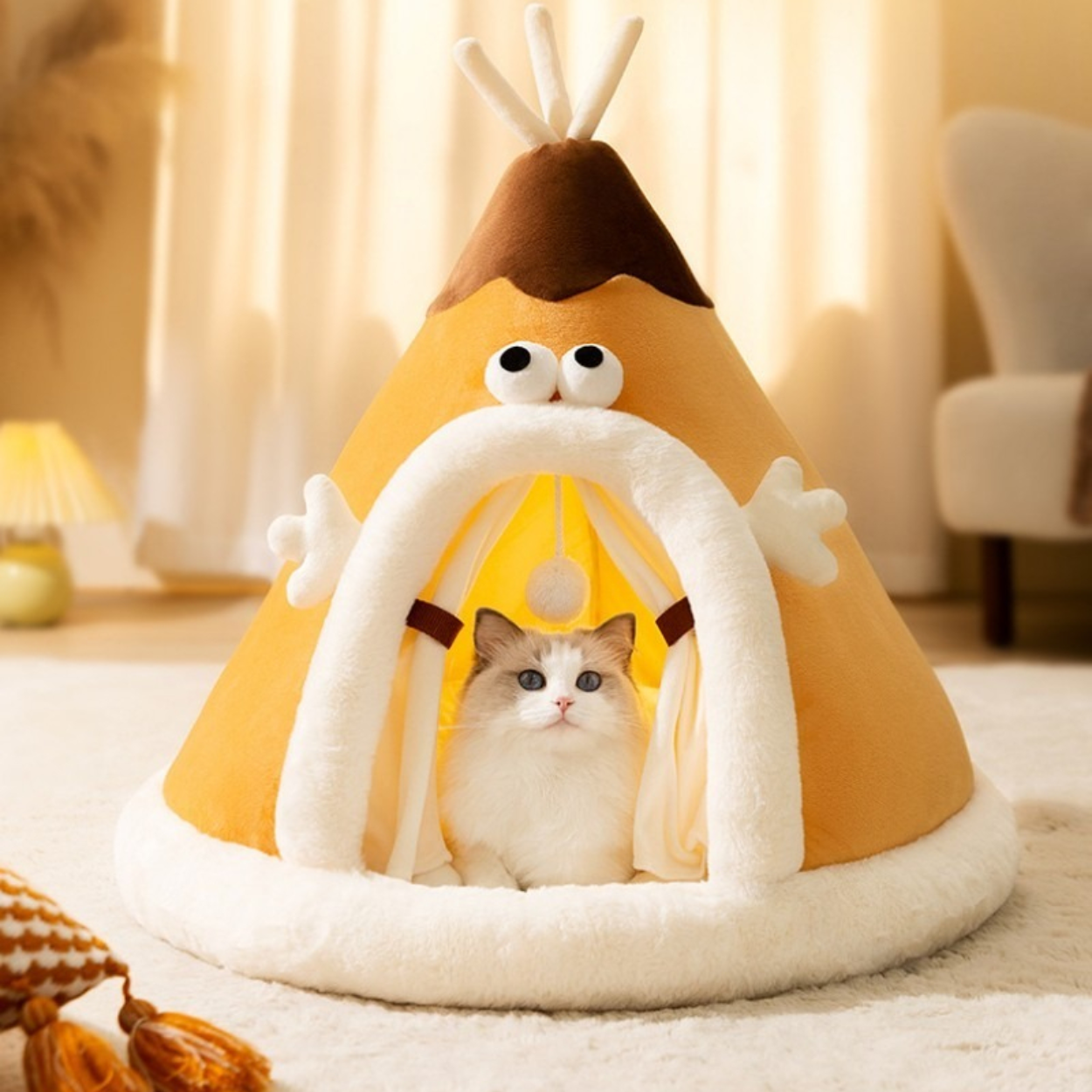 Skanto | Cat Bed Indoor Warm Plush Tent House