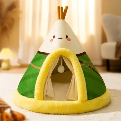 Skanto | Cat Bed Indoor Warm Plush Tent House