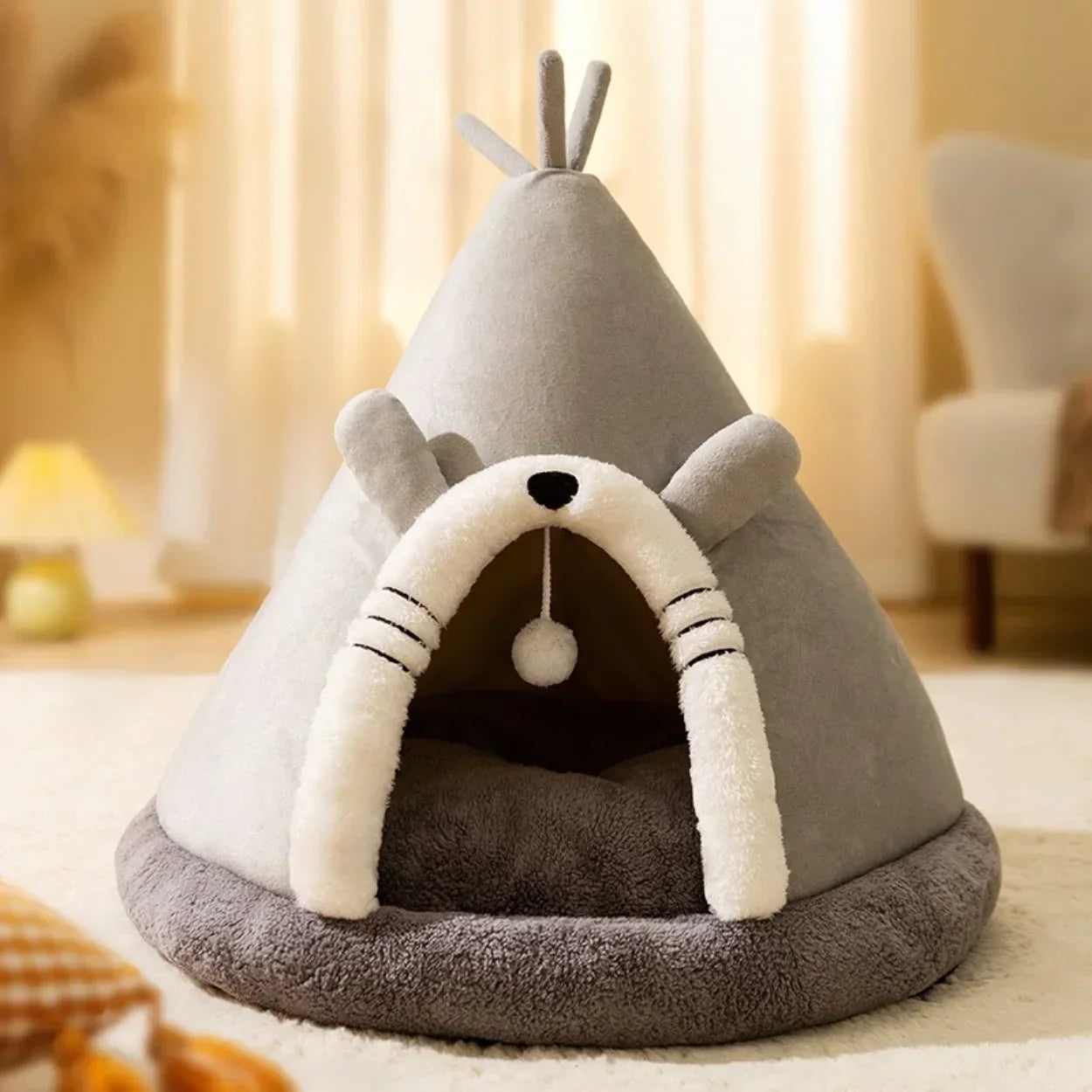 Skanto | Cat Bed Indoor Warm Plush Tent House