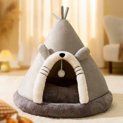Skanto | Cat Bed Indoor Warm Plush Tent House