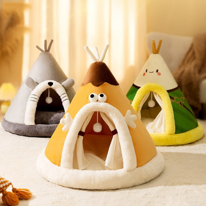 Skanto | Cat Bed Indoor Warm Plush Tent House