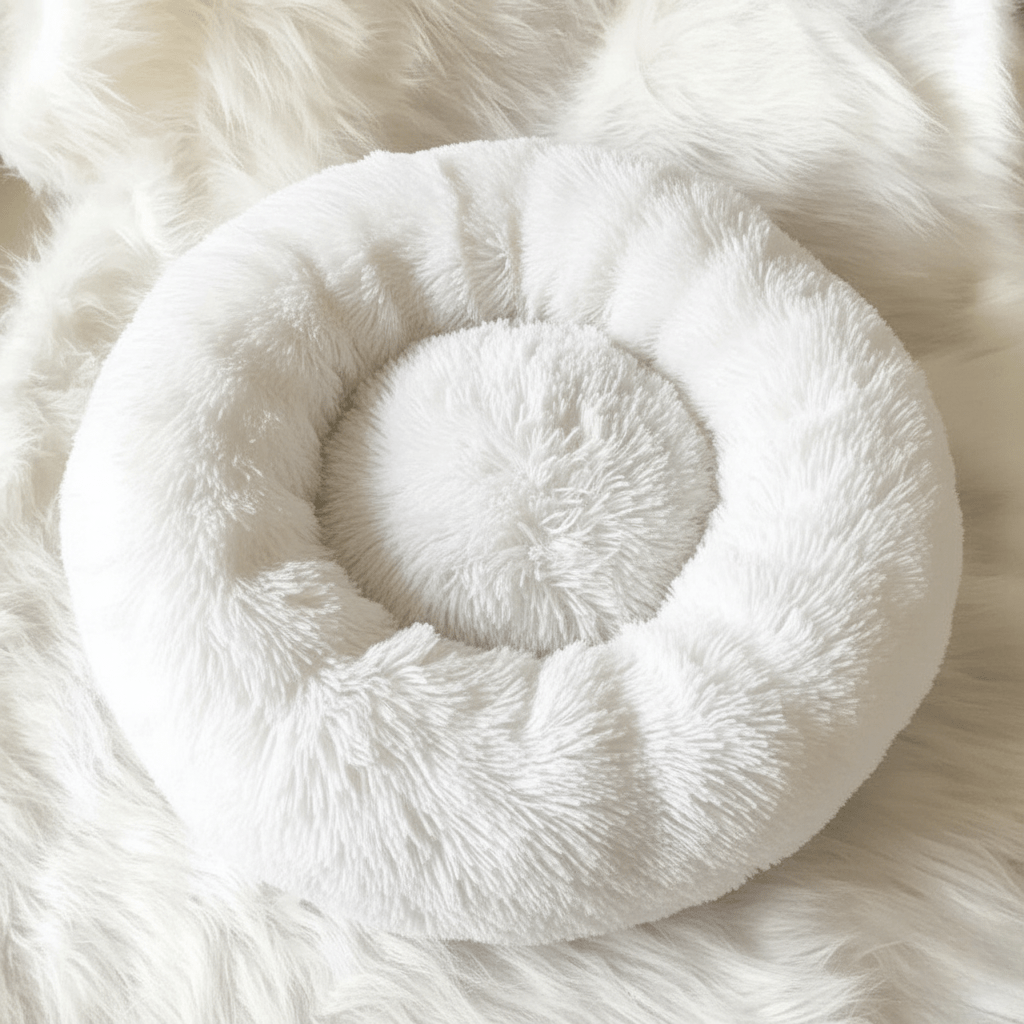 Skanto | COZYPET – Calming Dog Bed with Plush Faux Fur & Removable Cover