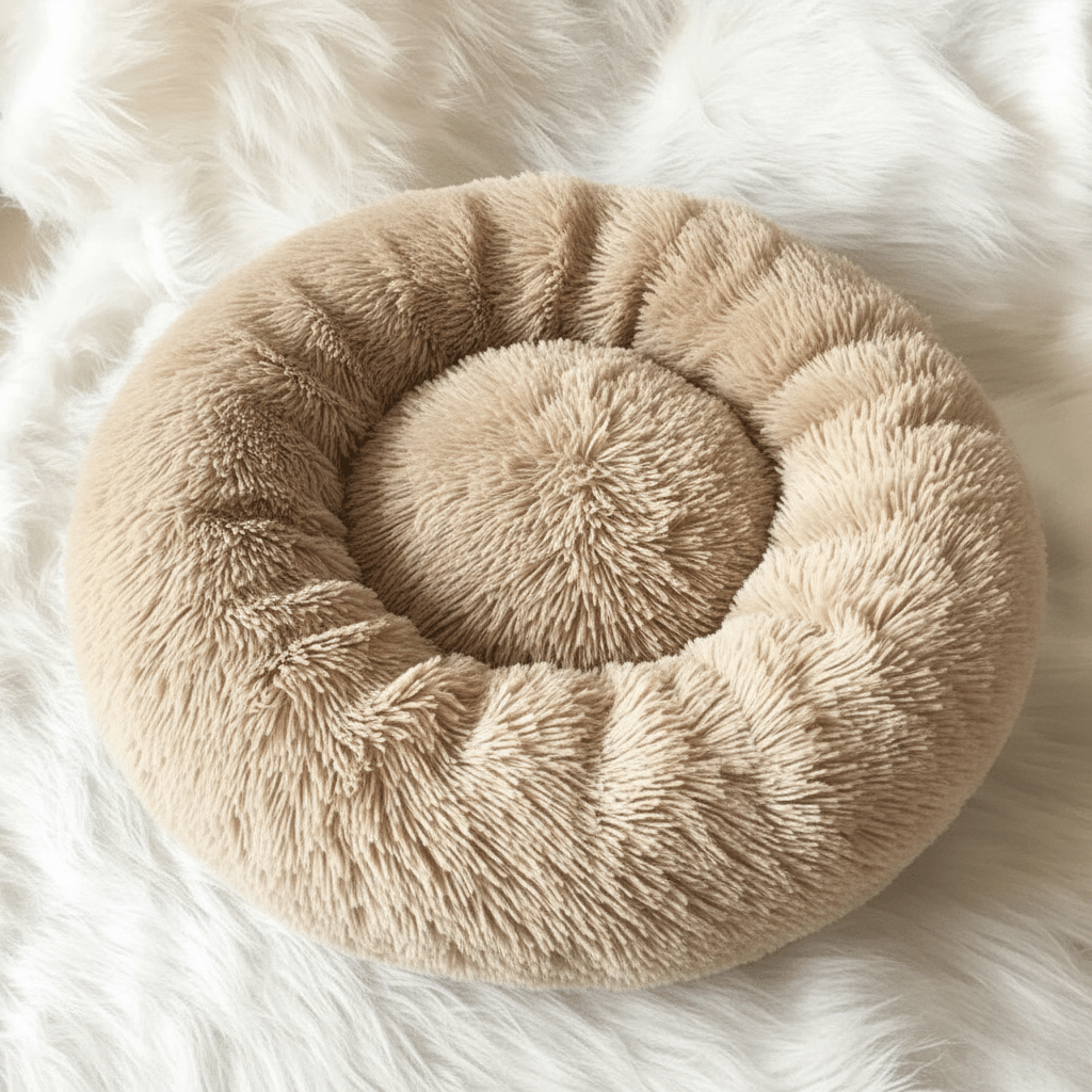 Skanto | COZYPET – Calming Dog Bed with Plush Faux Fur & Removable Cover