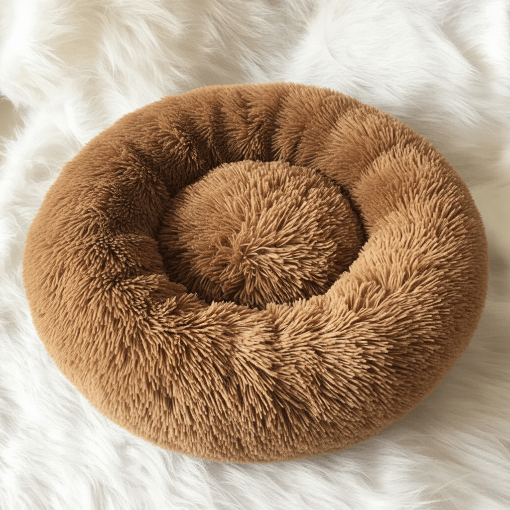 Skanto | COZYPET – Calming Dog Bed with Plush Faux Fur & Removable Cover