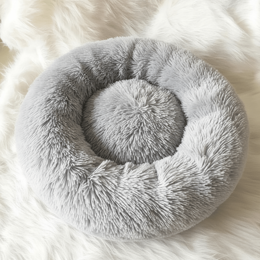 Skanto | COZYPET – Calming Dog Bed with Plush Faux Fur & Removable Cover
