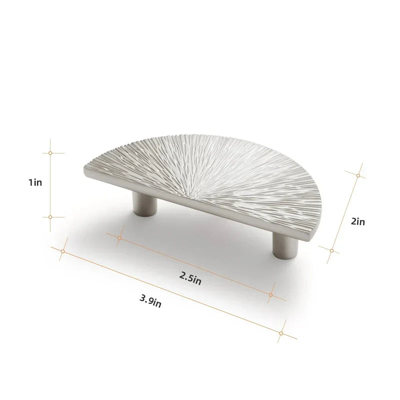 Creative Half Moon Drawer Pull Irregular Circle Cabinet Knob Handle | Bowlift