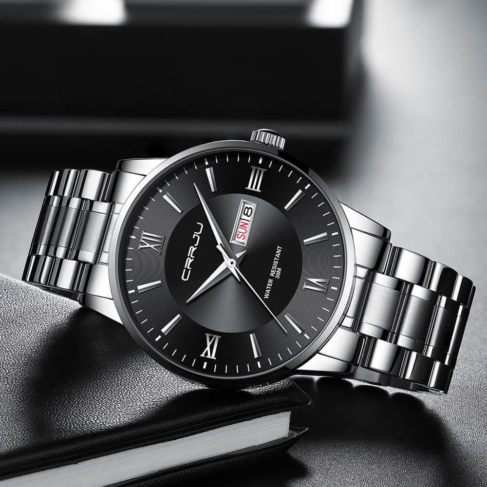 BowLift | Men’s Stainless Steel Waterproof Sport Quartz Watch