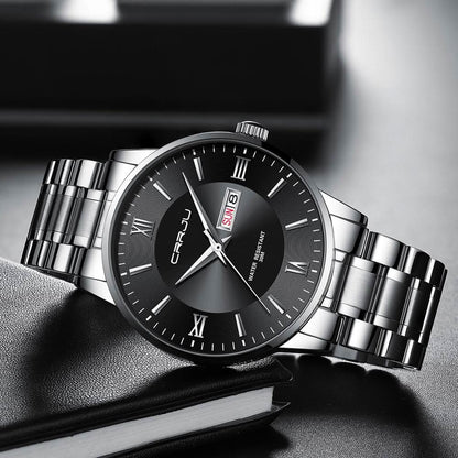 Kalsten | Men’s Stainless Steel Waterproof Sport Quartz Watch