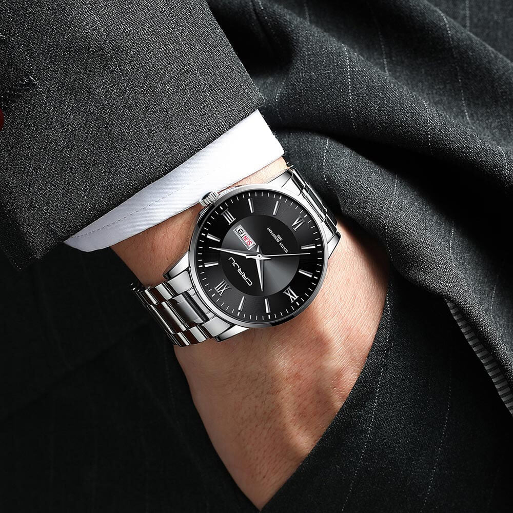Skanto | Men's Luxury Waterproof Sports Watch – Stainless Steel Quartz Chronograph