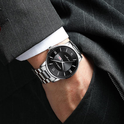 Skanto | Men's Luxury Waterproof Sports Watch – Stainless Steel Quartz Chronograph