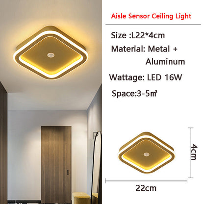 BowLift | MotionGlide PIR Motion Sensor LED Ceiling Light | Smart Lighting | Energy Efficient | Perfect for Hallway & Bathroom