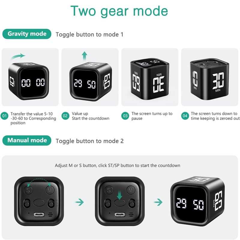 BowLift | Smart Cube Timer with Gravity Sensing and LED Display