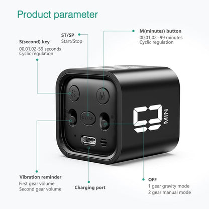 Skanto | Smart Cube Timer with Gravity Sensor and LED Display