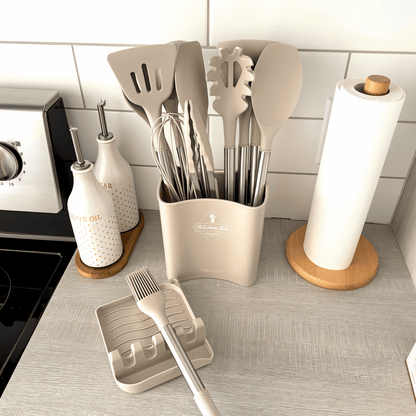 Skanto | MEALMAKER SET – 12-Piece Silicone Kitchen Utensil Collection for Non-Stick Cooking