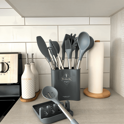 Skanto | MEALMAKER SET – 12-Piece Silicone Kitchen Utensil Collection for Non-Stick Cooking