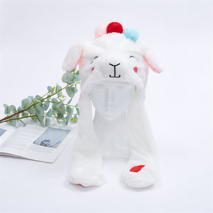 Skanto | BunnyBounce Plush Hat with Moving Ears for Kids and Adults
