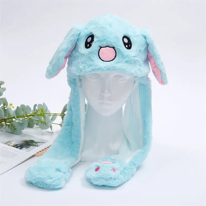 Skanto | BunnyBounce Plush Hat with Moving Ears for Kids and Adults