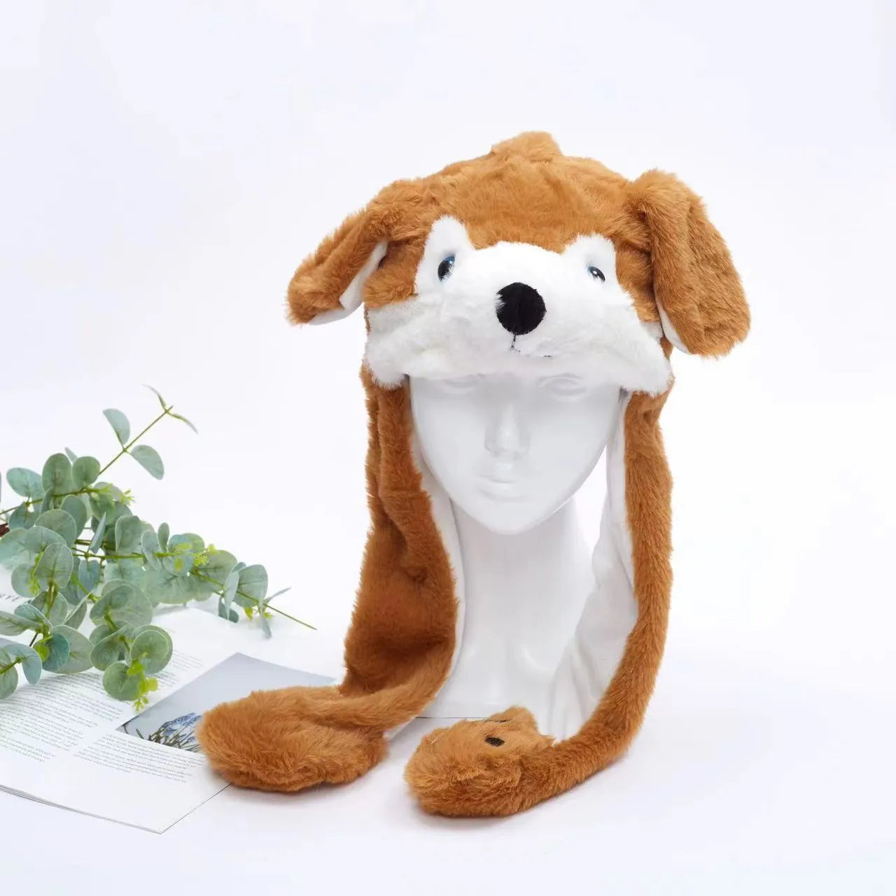 Skanto | BunnyBounce Plush Hat with Moving Ears for Kids and Adults