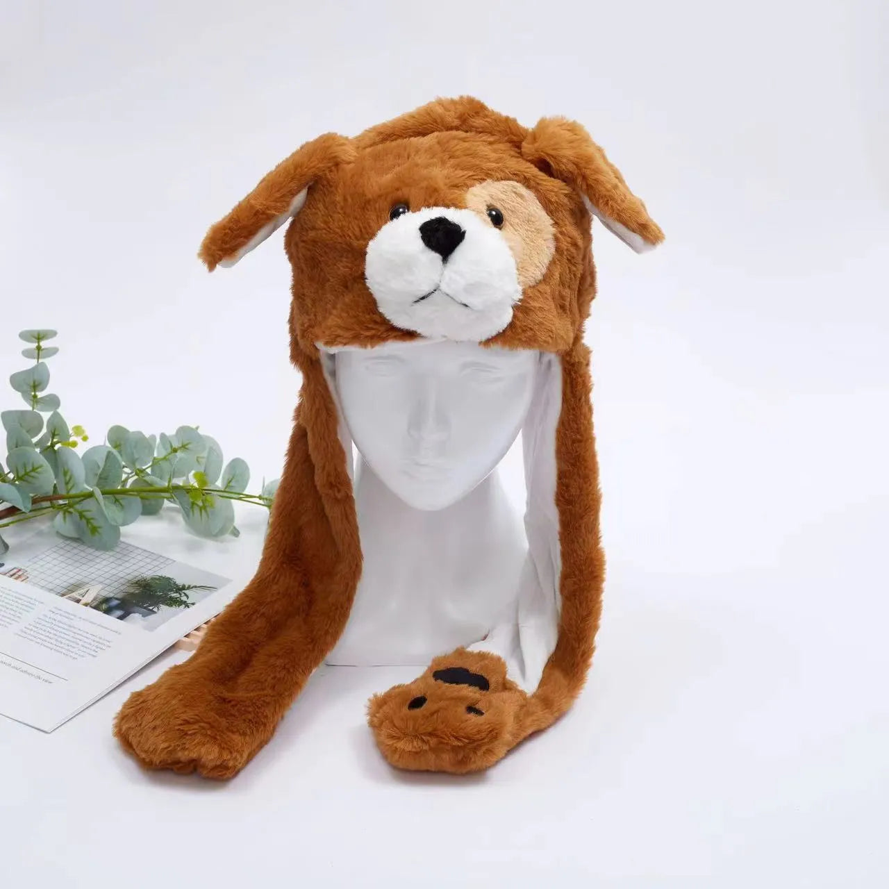 Skanto | BunnyBounce Plush Hat with Moving Ears for Kids and Adults