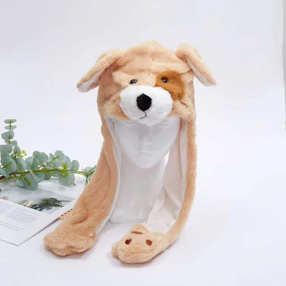 Skanto | BunnyBounce Plush Hat with Moving Ears for Kids and Adults