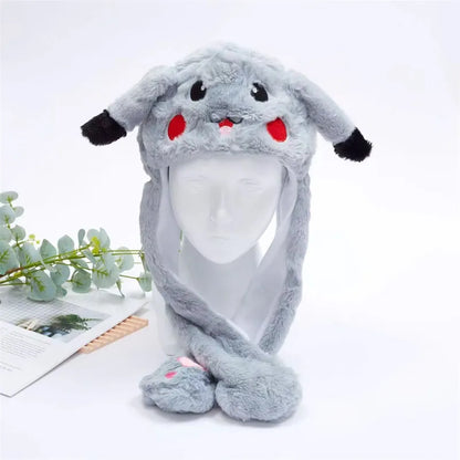 Skanto | BunnyBounce Plush Hat with Moving Ears for Kids and Adults