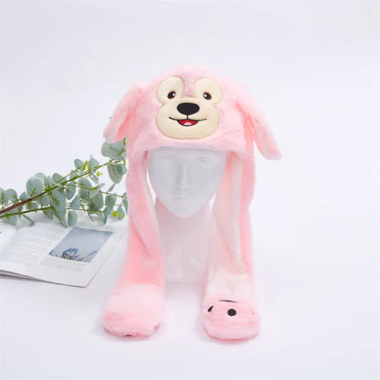Skanto | BunnyBounce Plush Hat with Moving Ears for Kids and Adults