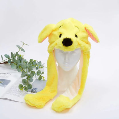 Skanto | BunnyBounce Plush Hat with Moving Ears for Kids and Adults