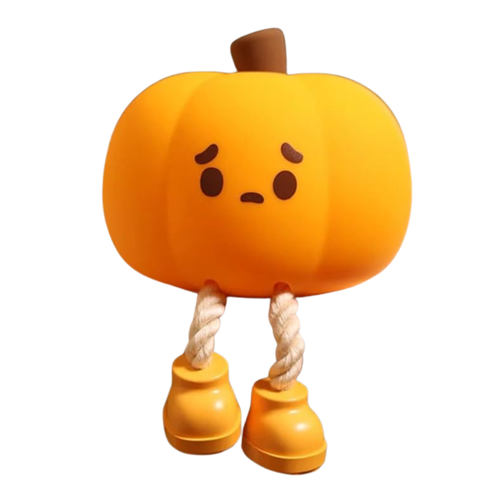 Cute, Sad Pumpkin Night Light