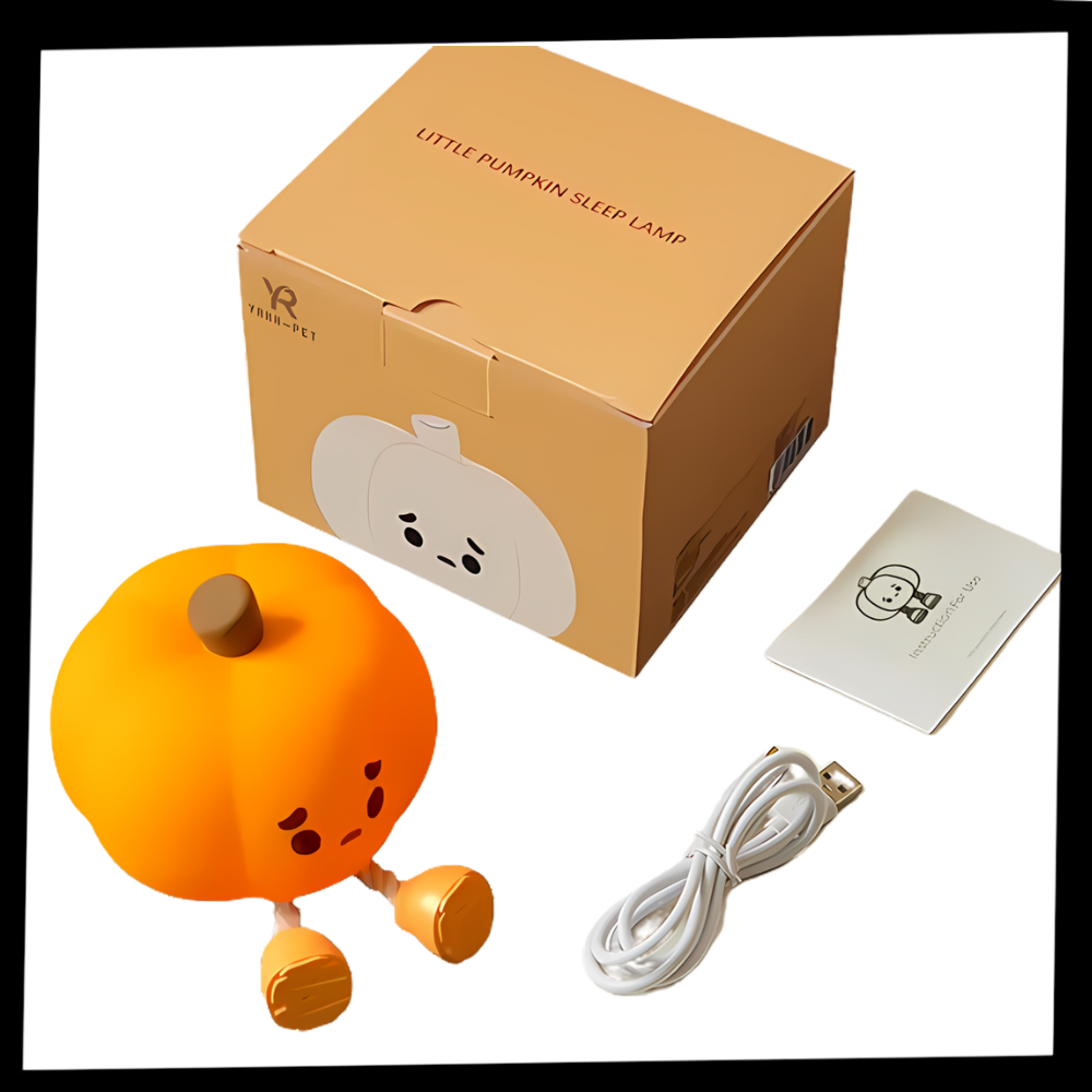 Cute, Sad Pumpkin Night Light