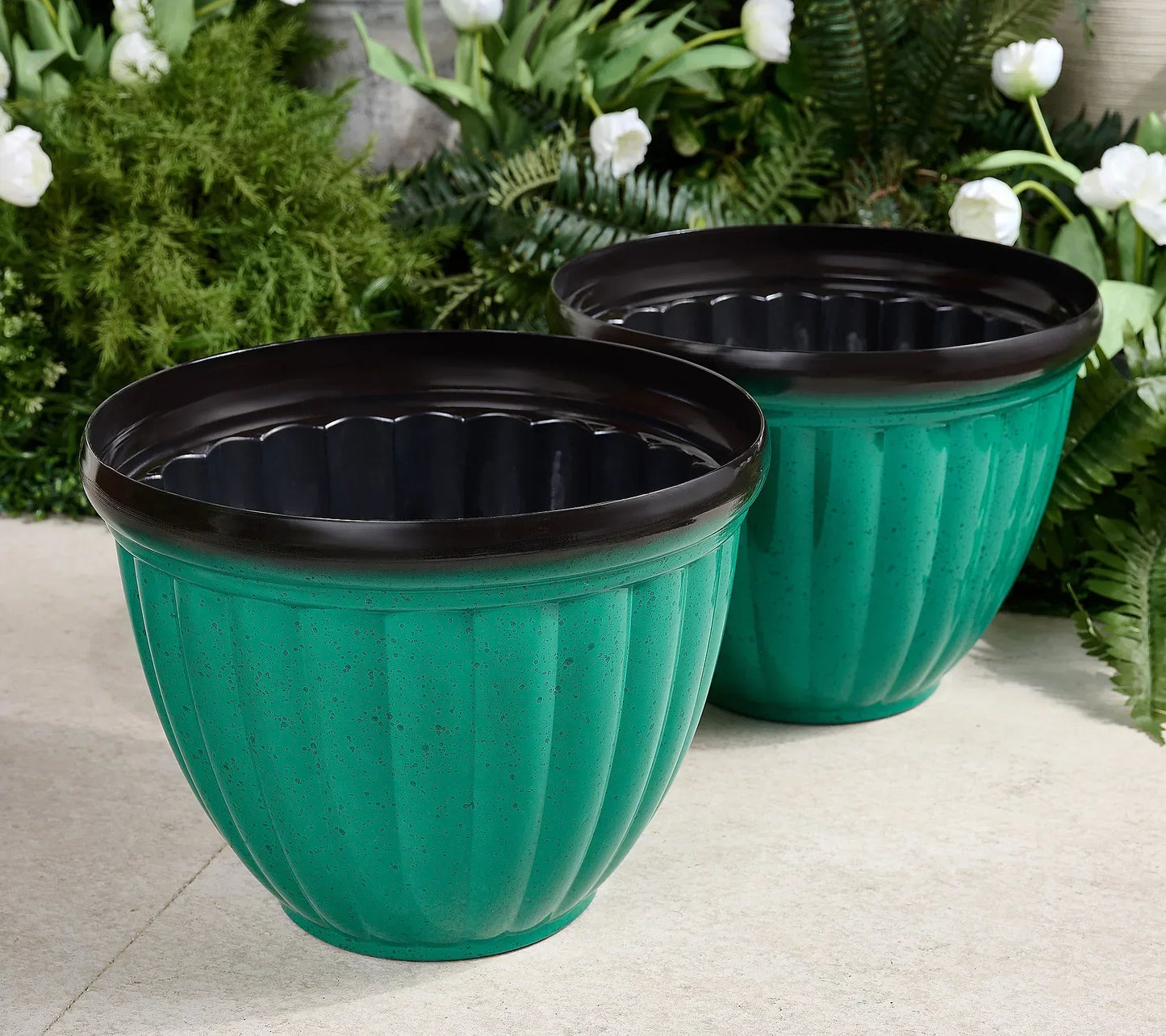 Skanto | Breathable Plant Pot | Ribbed Root Growth Design | Dual Drainage System | Indoor & Outdoor