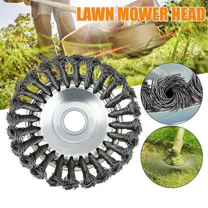 SteelTwist Weed Brush – 360° Braided Steel Trimmer Blade (15 cm) | Karnz