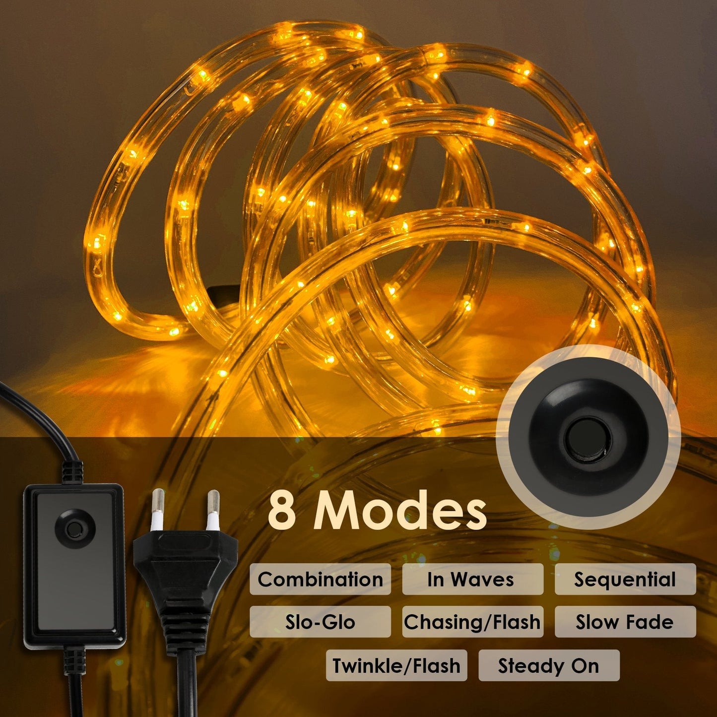LED Rope Light IP44 with Timer 10m-50m | Karnz