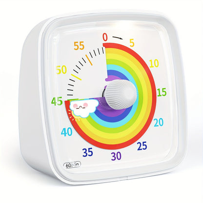 BowLift | Rainbow Time Management Timer – Visual 60-Minute Countdown Timer for Study, Work and Home