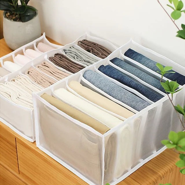 7 Grids Wardrobe Clothes Mesh Divider Organizer | Bowlift