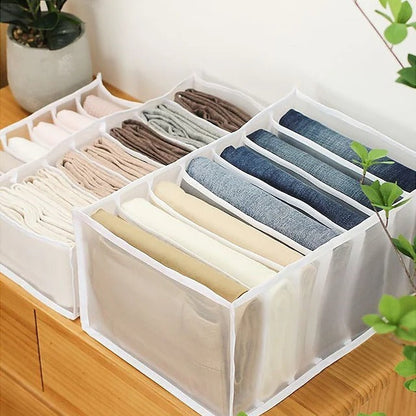 7 Grids Wardrobe Clothes Mesh Divider Organizer | Bowlift