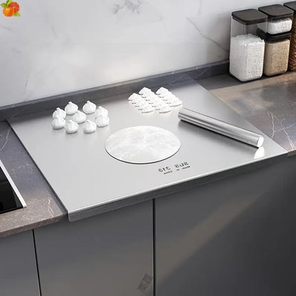 Double-sided stainless steel cutting board – Non-slip & hygienic | Perfect for the kitchen | Karnz