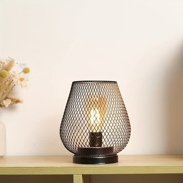Skanto | AuroraMesh Table Lamp Set – Industrial Style with Warm Ambient Lighting