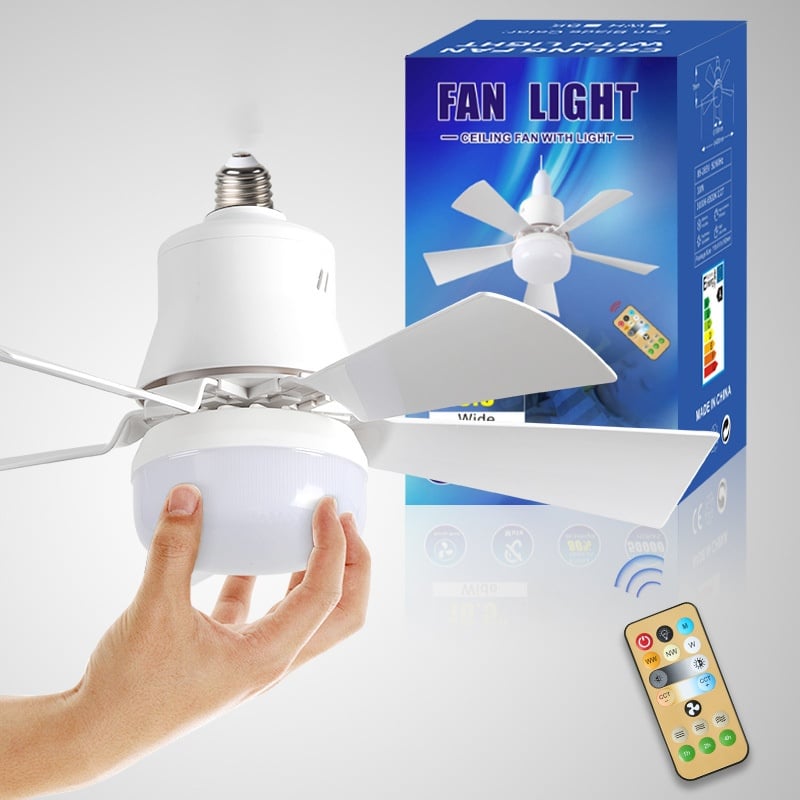 BowLift | 2-IN-1 PORTABLE CEILING FAN & LIGHT with Remote Control