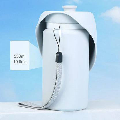 Skanto | 550ml Foldable & Leak-Proof Pet Water Bottle for Travel