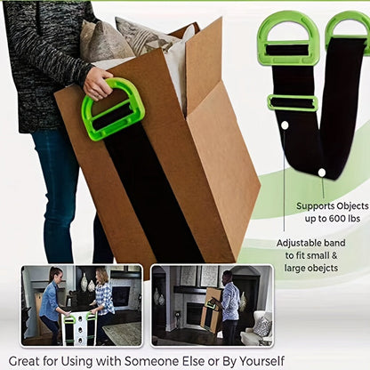 Skanto | Heavy Duty Adjustable Lifting Straps – Safely Move Furniture with up to 600 lbs and Improved Control – Construction Materials Ladders