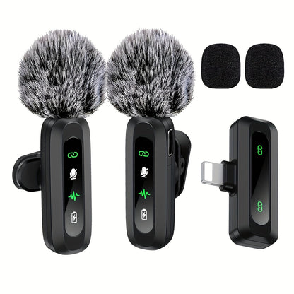 Skanto | Wireless Lavalier Microphone | USB-C Plug and Play for Mobile | Black
