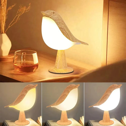 Wooden Bird LED Touch-Switch Night Lamp | Kalsten