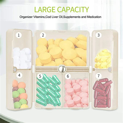 BowLift | Foldable Carry-on 7 Compartment Pill Box