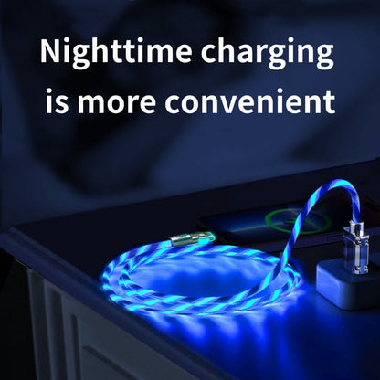 Magnetic Charging Cable | 540° Rotatable Connector | Fast Charging with LED Lighting