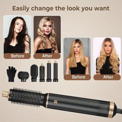 BowLift | ProStyler 5-in-1 Hair Styling Set - Hair Dryer, Curling Iron and Straightening Brush