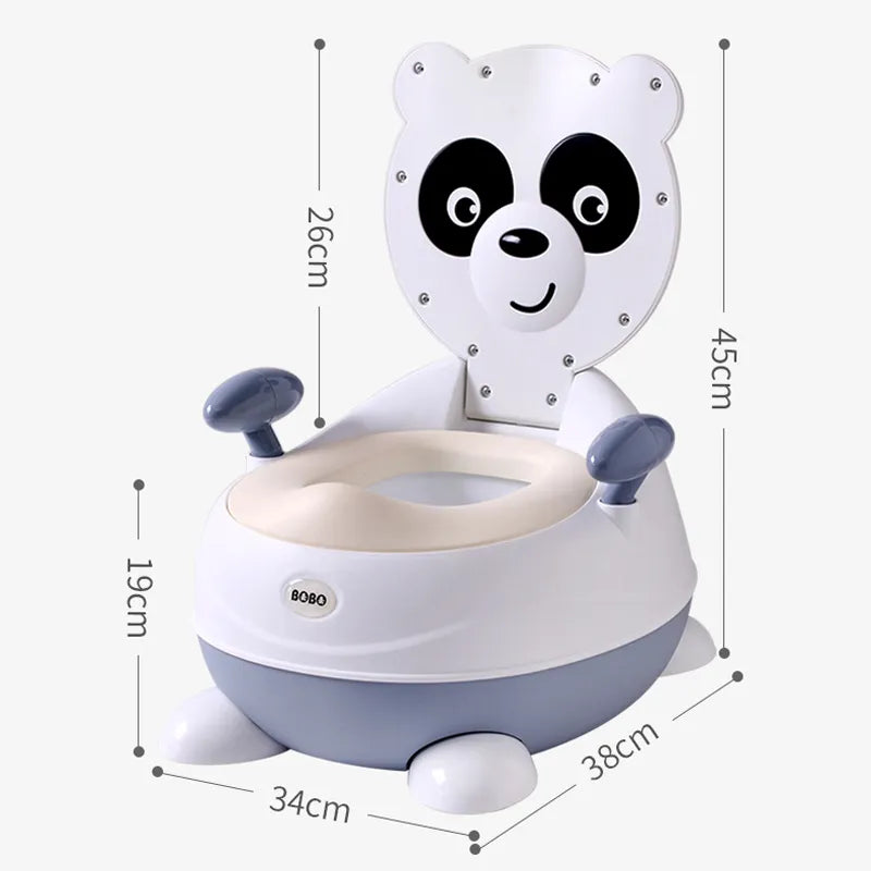 BowLift | Potty chair for children in panda shape – Soft baby potty with PU seat