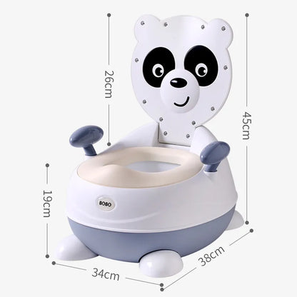 BowLift | Potty chair for children in panda shape – Soft baby potty with PU seat