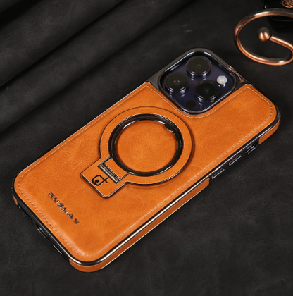 BowLift | Luxury Leather Invisible Stand iPhone Case