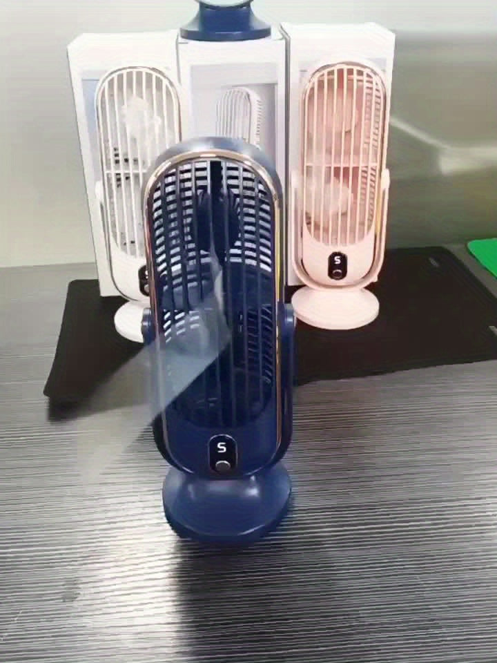 Portable Air Conditioner Fan - Large Battery, Dual Motor, 5-Speed Air Cooler with 720° All-around Air Blower - Ideal for Office, Camping, Outdoor RV, USB Fan - Great Gift for Thanksgiving, Halloween, Christmas | Brehn